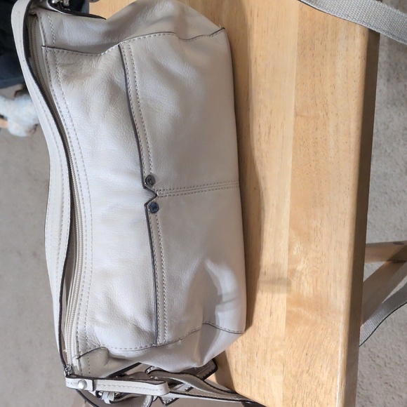 Tignanello Handbags - Tignanello Cream Bag With Multicolor Lining